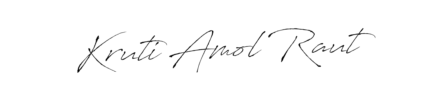 Make a beautiful signature design for name Kruti Amol Raut. Use this online signature maker to create a handwritten signature for free. Kruti Amol Raut signature style 6 images and pictures png