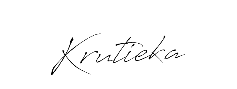 Create a beautiful signature design for name Krutieka. With this signature (Antro_Vectra) fonts, you can make a handwritten signature for free. Krutieka signature style 6 images and pictures png