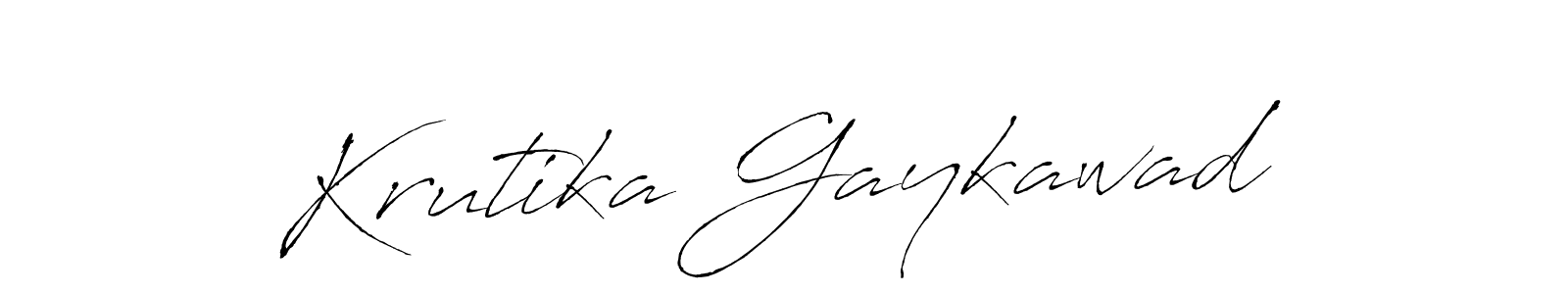 How to make Krutika Gaykawad signature? Antro_Vectra is a professional autograph style. Create handwritten signature for Krutika Gaykawad name. Krutika Gaykawad signature style 6 images and pictures png