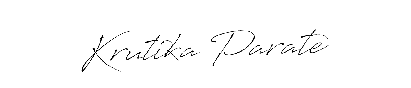 Antro_Vectra is a professional signature style that is perfect for those who want to add a touch of class to their signature. It is also a great choice for those who want to make their signature more unique. Get Krutika Parate name to fancy signature for free. Krutika Parate signature style 6 images and pictures png