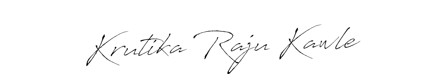 Make a beautiful signature design for name Krutika Raju Kawle. Use this online signature maker to create a handwritten signature for free. Krutika Raju Kawle signature style 6 images and pictures png