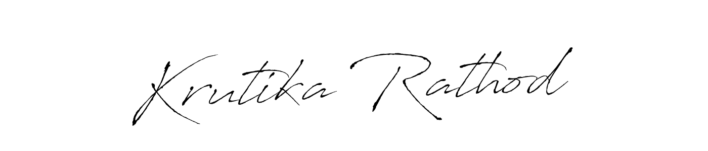 You should practise on your own different ways (Antro_Vectra) to write your name (Krutika Rathod) in signature. don't let someone else do it for you. Krutika Rathod signature style 6 images and pictures png