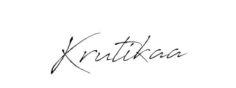 Krutikaa stylish signature style. Best Handwritten Sign (Antro_Vectra) for my name. Handwritten Signature Collection Ideas for my name Krutikaa. Krutikaa signature style 6 images and pictures png