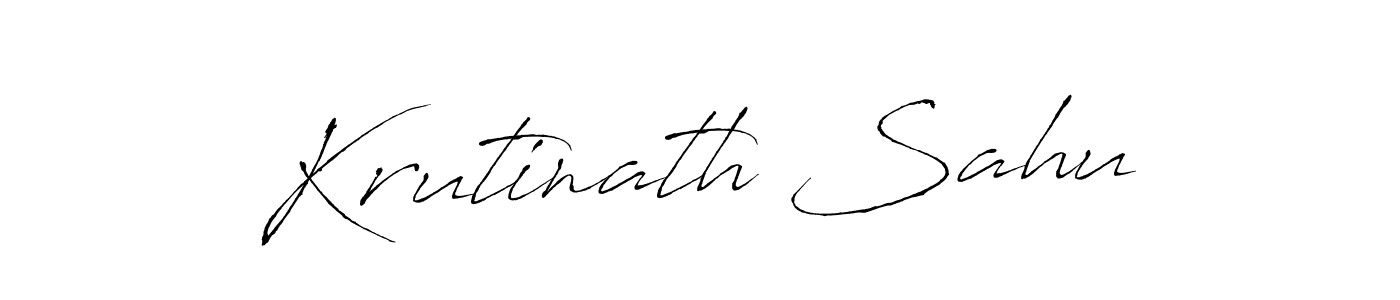 Make a beautiful signature design for name Krutinath Sahu. With this signature (Antro_Vectra) style, you can create a handwritten signature for free. Krutinath Sahu signature style 6 images and pictures png