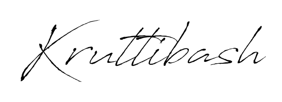 The best way (Antro_Vectra) to make a short signature is to pick only two or three words in your name. For converting this name Kruttibash. Kruttibash signature style 6 images and pictures png