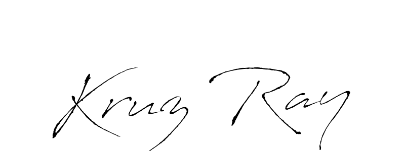 You should practise on your own different ways (Antro_Vectra) to write your name (Kruz Ray) in signature. don't let someone else do it for you. Kruz Ray signature style 6 images and pictures png