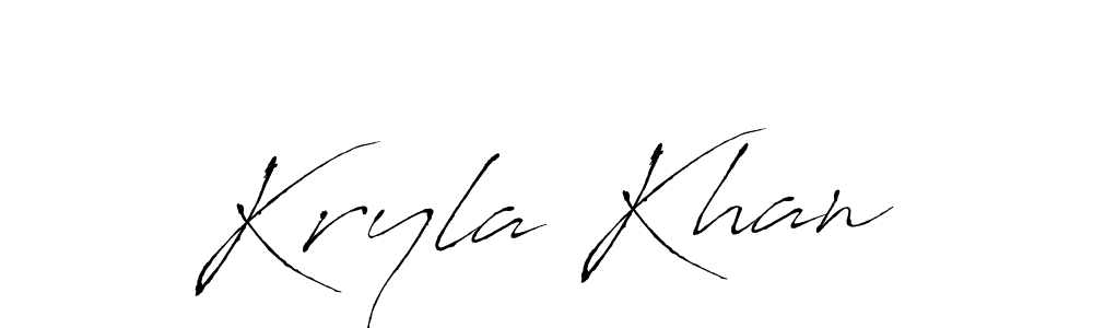 Make a beautiful signature design for name Kryla Khan. Use this online signature maker to create a handwritten signature for free. Kryla Khan signature style 6 images and pictures png