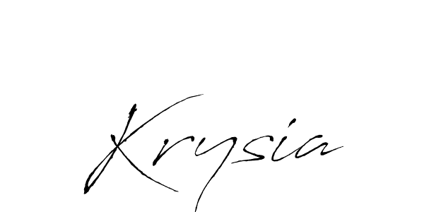 if you are searching for the best signature style for your name Krysia. so please give up your signature search. here we have designed multiple signature styles  using Antro_Vectra. Krysia signature style 6 images and pictures png
