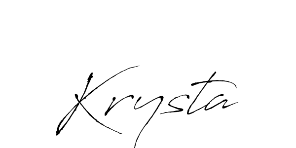 Also we have Krysta name is the best signature style. Create professional handwritten signature collection using Antro_Vectra autograph style. Krysta signature style 6 images and pictures png