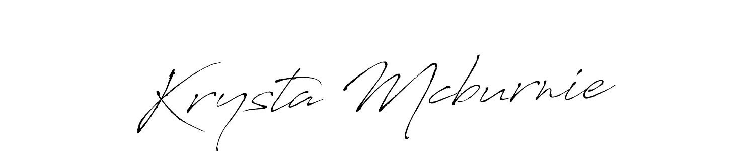 Design your own signature with our free online signature maker. With this signature software, you can create a handwritten (Antro_Vectra) signature for name Krysta Mcburnie. Krysta Mcburnie signature style 6 images and pictures png