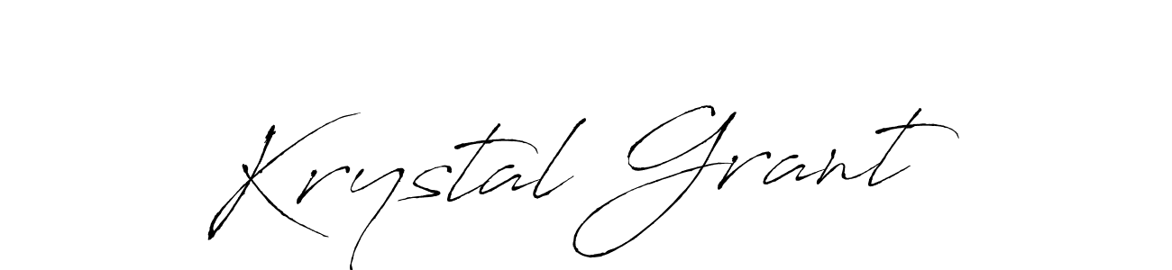 How to make Krystal Grant name signature. Use Antro_Vectra style for creating short signs online. This is the latest handwritten sign. Krystal Grant signature style 6 images and pictures png