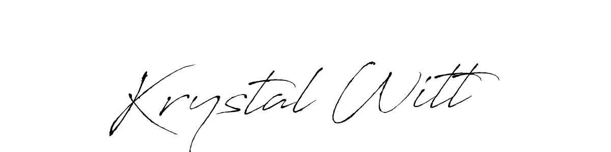 Design your own signature with our free online signature maker. With this signature software, you can create a handwritten (Antro_Vectra) signature for name Krystal Witt. Krystal Witt signature style 6 images and pictures png