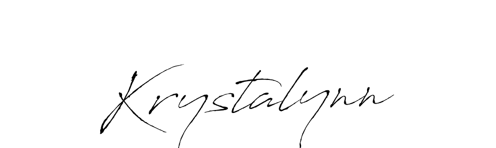 Krystalynn stylish signature style. Best Handwritten Sign (Antro_Vectra) for my name. Handwritten Signature Collection Ideas for my name Krystalynn. Krystalynn signature style 6 images and pictures png