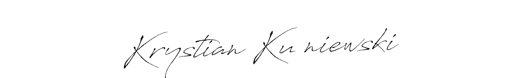 You should practise on your own different ways (Antro_Vectra) to write your name (Krystian Kuźniewski) in signature. don't let someone else do it for you. Krystian Kuźniewski signature style 6 images and pictures png