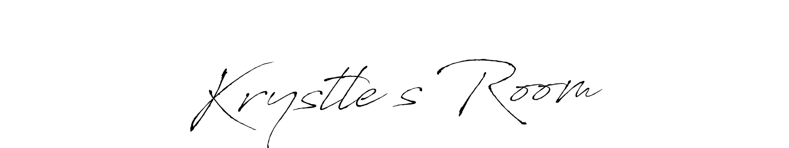 Design your own signature with our free online signature maker. With this signature software, you can create a handwritten (Antro_Vectra) signature for name Krystle’s Room. Krystle’s Room signature style 6 images and pictures png