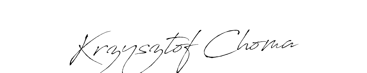 Also we have Krzysztof Choma name is the best signature style. Create professional handwritten signature collection using Antro_Vectra autograph style. Krzysztof Choma signature style 6 images and pictures png