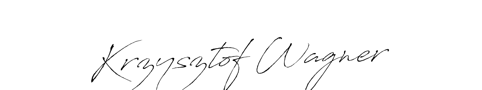 How to make Krzysztof Wagner signature? Antro_Vectra is a professional autograph style. Create handwritten signature for Krzysztof Wagner name. Krzysztof Wagner signature style 6 images and pictures png