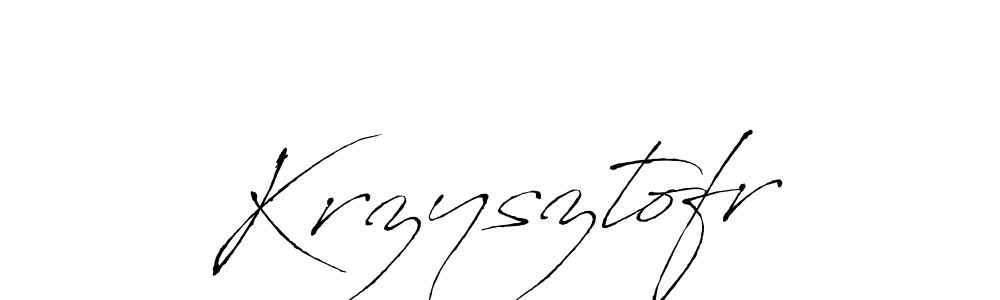 Make a beautiful signature design for name Krzysztofr. With this signature (Antro_Vectra) style, you can create a handwritten signature for free. Krzysztofr signature style 6 images and pictures png