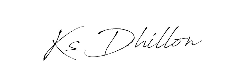 Also we have Ks Dhillon name is the best signature style. Create professional handwritten signature collection using Antro_Vectra autograph style. Ks Dhillon signature style 6 images and pictures png