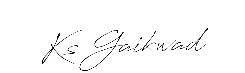 How to make Ks Gaikwad name signature. Use Antro_Vectra style for creating short signs online. This is the latest handwritten sign. Ks Gaikwad signature style 6 images and pictures png