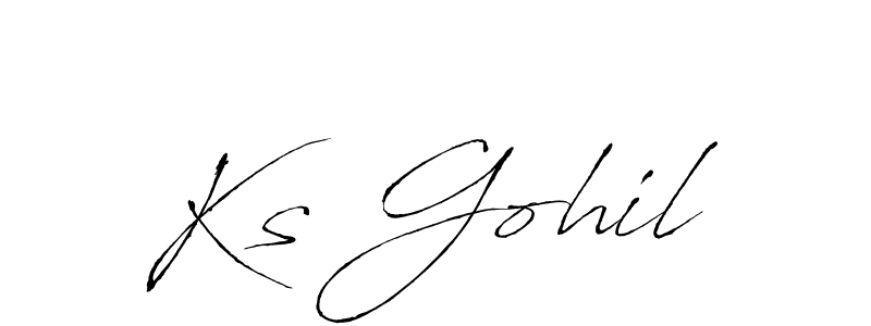 You can use this online signature creator to create a handwritten signature for the name Ks Gohil. This is the best online autograph maker. Ks Gohil signature style 6 images and pictures png