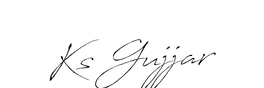 This is the best signature style for the Ks Gujjar name. Also you like these signature font (Antro_Vectra). Mix name signature. Ks Gujjar signature style 6 images and pictures png
