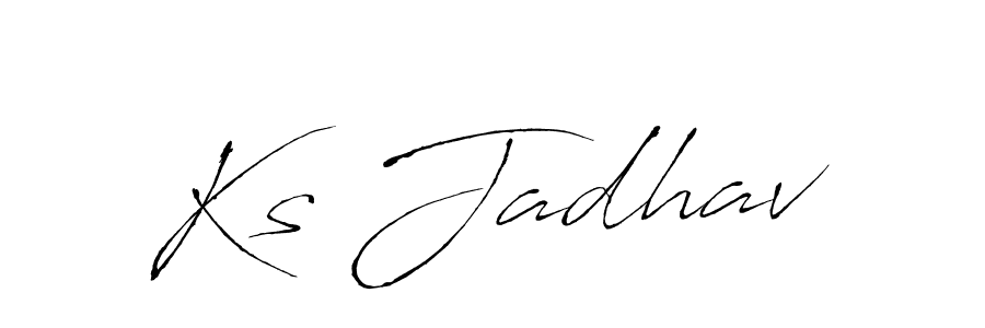 if you are searching for the best signature style for your name Ks Jadhav. so please give up your signature search. here we have designed multiple signature styles  using Antro_Vectra. Ks Jadhav signature style 6 images and pictures png