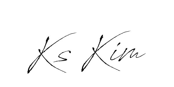 Use a signature maker to create a handwritten signature online. With this signature software, you can design (Antro_Vectra) your own signature for name Ks Kim. Ks Kim signature style 6 images and pictures png