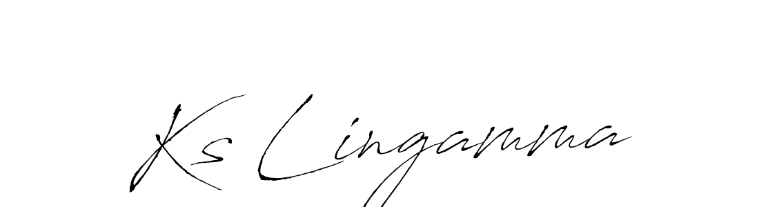 Design your own signature with our free online signature maker. With this signature software, you can create a handwritten (Antro_Vectra) signature for name Ks Lingamma. Ks Lingamma signature style 6 images and pictures png