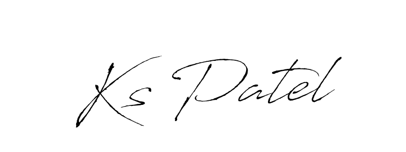 Make a beautiful signature design for name Ks Patel. With this signature (Antro_Vectra) style, you can create a handwritten signature for free. Ks Patel signature style 6 images and pictures png
