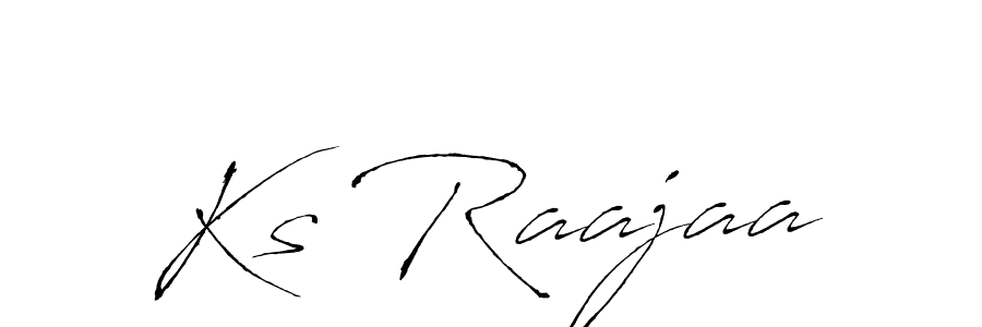 Also we have Ks Raajaa name is the best signature style. Create professional handwritten signature collection using Antro_Vectra autograph style. Ks Raajaa signature style 6 images and pictures png