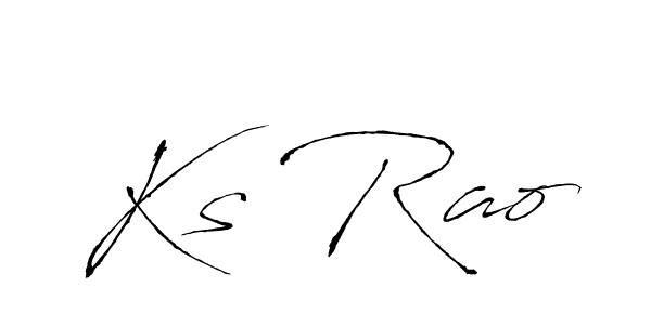 You should practise on your own different ways (Antro_Vectra) to write your name (Ks Rao) in signature. don't let someone else do it for you. Ks Rao signature style 6 images and pictures png