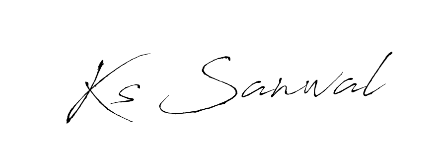 How to Draw Ks Sanwal signature style? Antro_Vectra is a latest design signature styles for name Ks Sanwal. Ks Sanwal signature style 6 images and pictures png