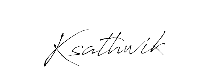 Design your own signature with our free online signature maker. With this signature software, you can create a handwritten (Antro_Vectra) signature for name Ksathwik. Ksathwik signature style 6 images and pictures png