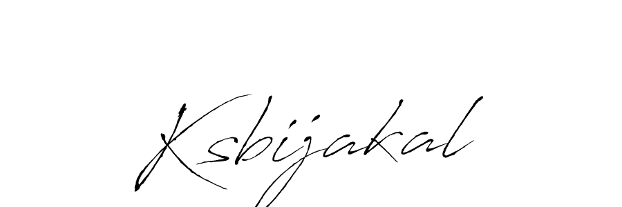 Design your own signature with our free online signature maker. With this signature software, you can create a handwritten (Antro_Vectra) signature for name Ksbijakal. Ksbijakal signature style 6 images and pictures png