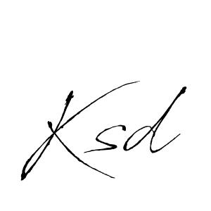 if you are searching for the best signature style for your name Ksd. so please give up your signature search. here we have designed multiple signature styles  using Antro_Vectra. Ksd signature style 6 images and pictures png