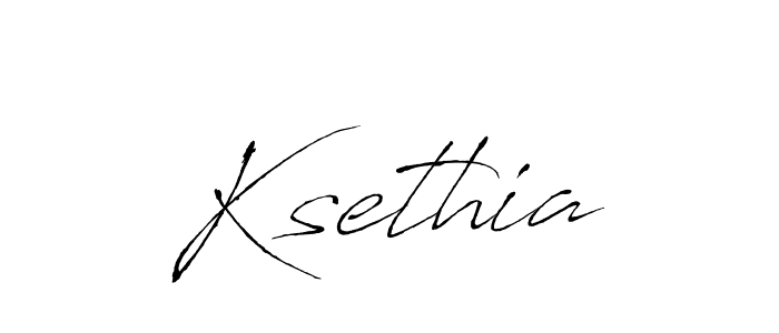 How to make Ksethia signature? Antro_Vectra is a professional autograph style. Create handwritten signature for Ksethia name. Ksethia signature style 6 images and pictures png