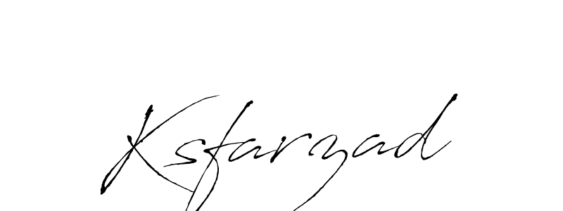 Also we have Ksfarzad name is the best signature style. Create professional handwritten signature collection using Antro_Vectra autograph style. Ksfarzad signature style 6 images and pictures png