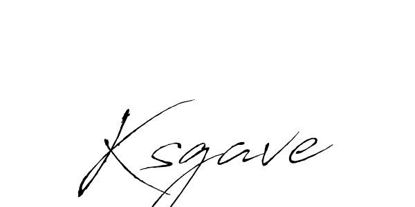 Ksgave stylish signature style. Best Handwritten Sign (Antro_Vectra) for my name. Handwritten Signature Collection Ideas for my name Ksgave. Ksgave signature style 6 images and pictures png