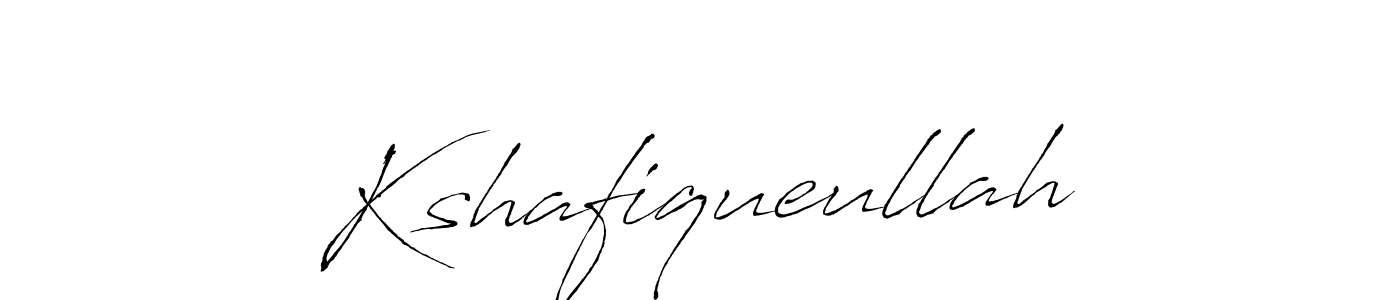 Make a beautiful signature design for name Kshafiqueullah. With this signature (Antro_Vectra) style, you can create a handwritten signature for free. Kshafiqueullah signature style 6 images and pictures png