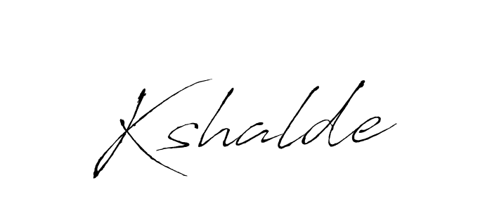 Make a beautiful signature design for name Kshalde. With this signature (Antro_Vectra) style, you can create a handwritten signature for free. Kshalde signature style 6 images and pictures png