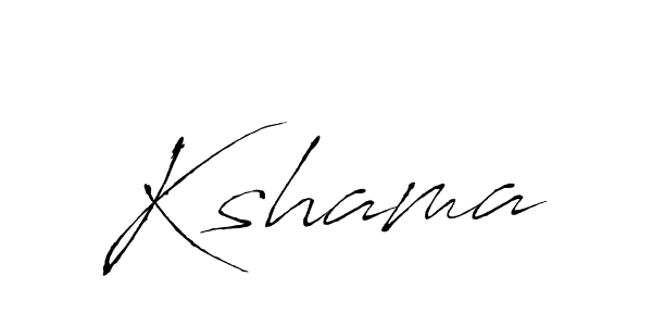 Antro_Vectra is a professional signature style that is perfect for those who want to add a touch of class to their signature. It is also a great choice for those who want to make their signature more unique. Get Kshama name to fancy signature for free. Kshama signature style 6 images and pictures png