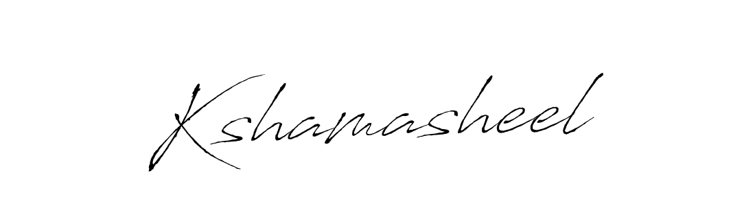 Antro_Vectra is a professional signature style that is perfect for those who want to add a touch of class to their signature. It is also a great choice for those who want to make their signature more unique. Get Kshamasheel name to fancy signature for free. Kshamasheel signature style 6 images and pictures png