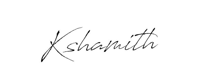How to make Kshamith name signature. Use Antro_Vectra style for creating short signs online. This is the latest handwritten sign. Kshamith signature style 6 images and pictures png