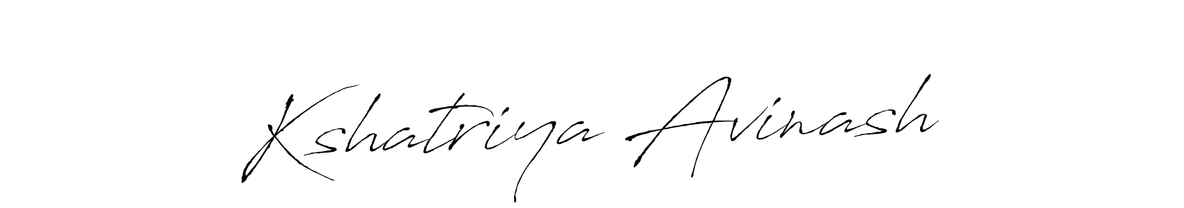 Design your own signature with our free online signature maker. With this signature software, you can create a handwritten (Antro_Vectra) signature for name Kshatriya Avinash. Kshatriya Avinash signature style 6 images and pictures png