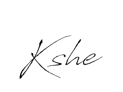 Use a signature maker to create a handwritten signature online. With this signature software, you can design (Antro_Vectra) your own signature for name Kshe. Kshe signature style 6 images and pictures png