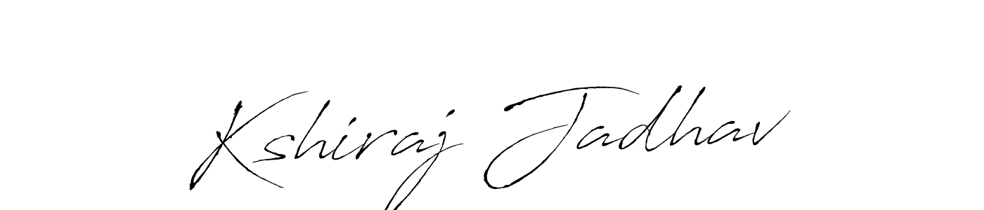 Design your own signature with our free online signature maker. With this signature software, you can create a handwritten (Antro_Vectra) signature for name Kshiraj Jadhav. Kshiraj Jadhav signature style 6 images and pictures png