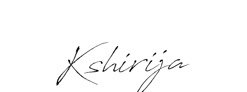 Use a signature maker to create a handwritten signature online. With this signature software, you can design (Antro_Vectra) your own signature for name Kshirija. Kshirija signature style 6 images and pictures png