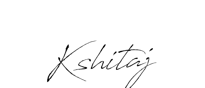 Use a signature maker to create a handwritten signature online. With this signature software, you can design (Antro_Vectra) your own signature for name Kshitaj. Kshitaj signature style 6 images and pictures png