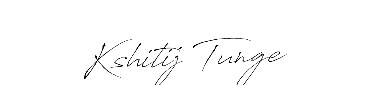 How to make Kshitij Tunge name signature. Use Antro_Vectra style for creating short signs online. This is the latest handwritten sign. Kshitij Tunge signature style 6 images and pictures png